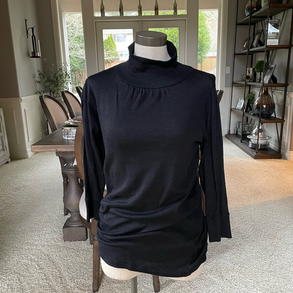 Michael Stars Black Turtleneck Top